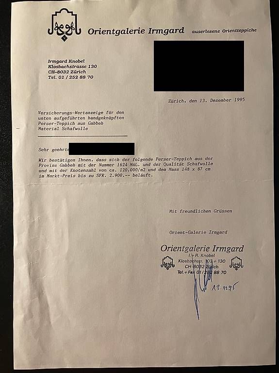 Tappeti: Gabbeh Orientteppich handgeknüpft – Usato da Luzern venduto da VictorHugenay 4