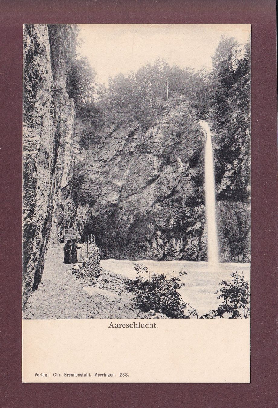 Cartoline postali: AARESCHLUCHT - Meiringen – Usato da Pully venduto da nicecards