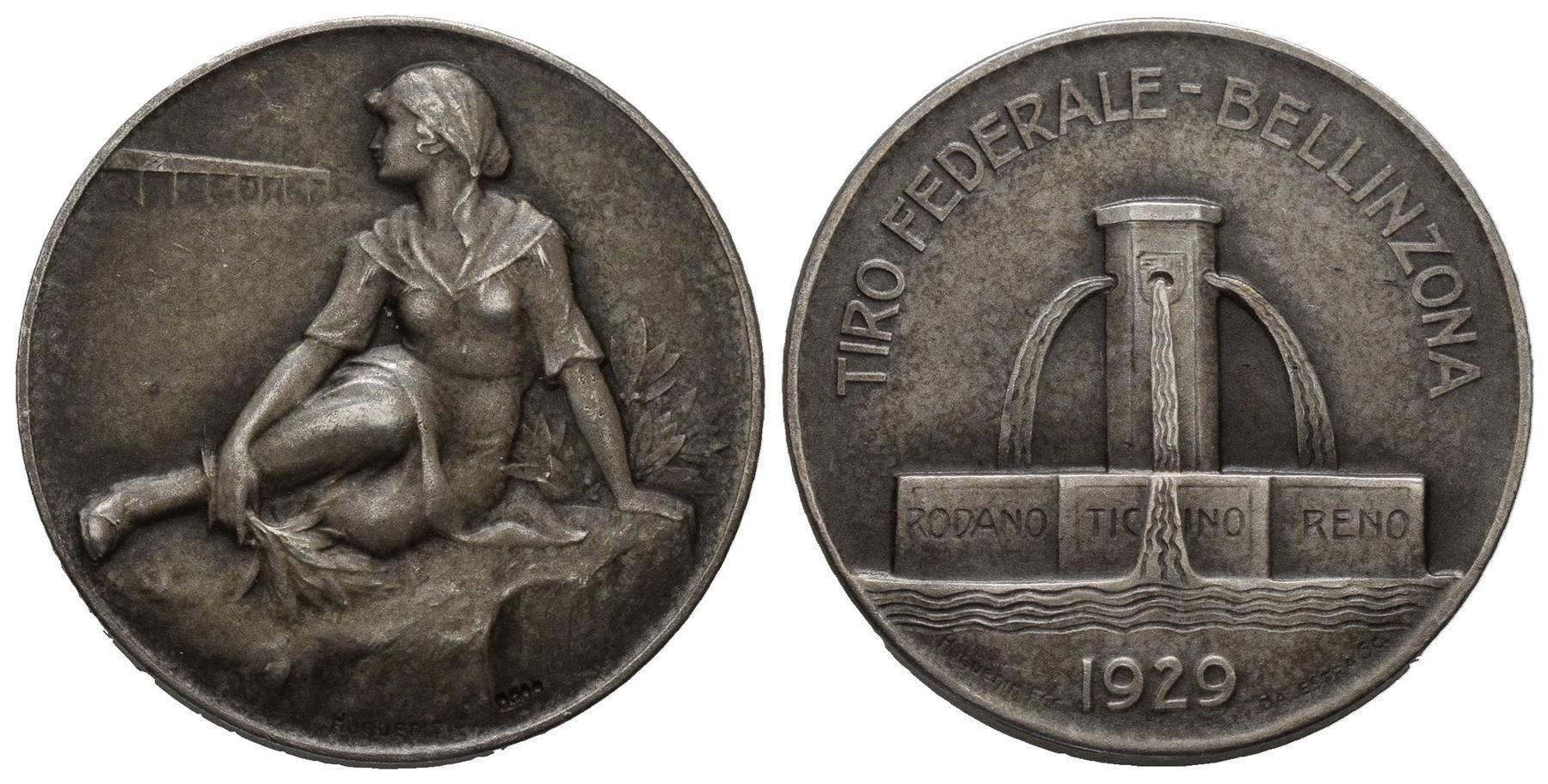 Medaglie: Bellinzona 1929 , Silber , R:1467a  /314 – Usato da Trimbach venduto da Solothurn1