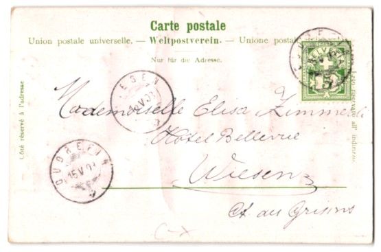 Cartoline postali: Relief-AK Neuchâtel, Hotel de ville – Usato da Berlin venduto da bartko-reher 1