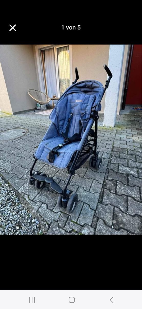 Peg Perego Carrozzine: Buggy Peg Perego, jeansblau, Top Zustand – Usato da Ermatingen venduto da s8a7m