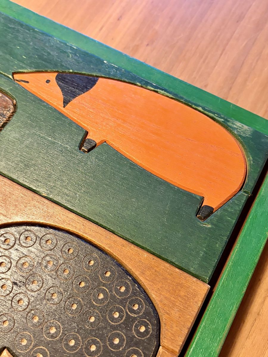 Spielzeuge: Holzpuzzle Bauernhof / Tiere – Gebraucht aus Basel von Konix 1