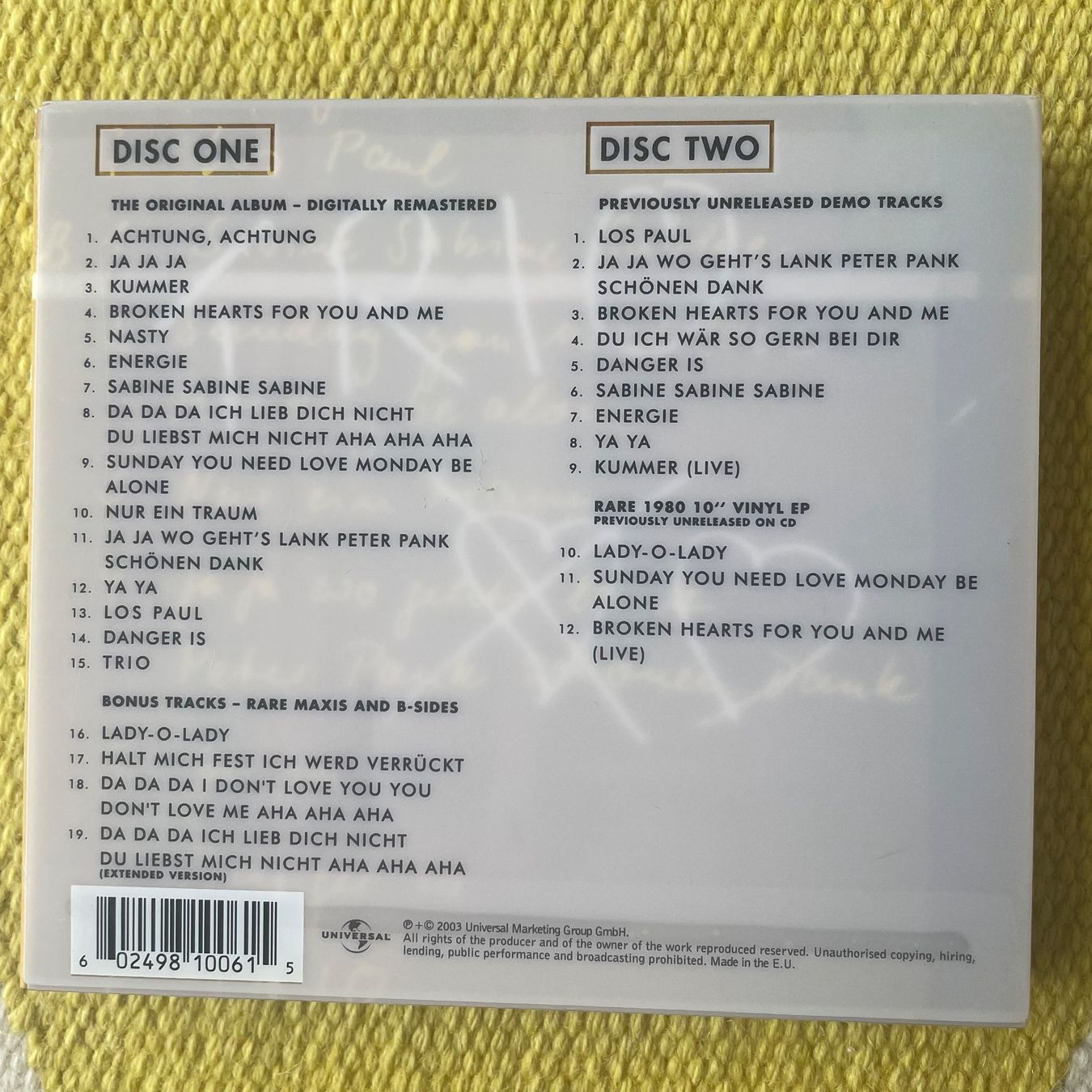 CDs: TRIO-2CD DELUXE EDITION TRIO (DIGIPACK) – Gebraucht aus Rorschacherberg von CD-Roli 1