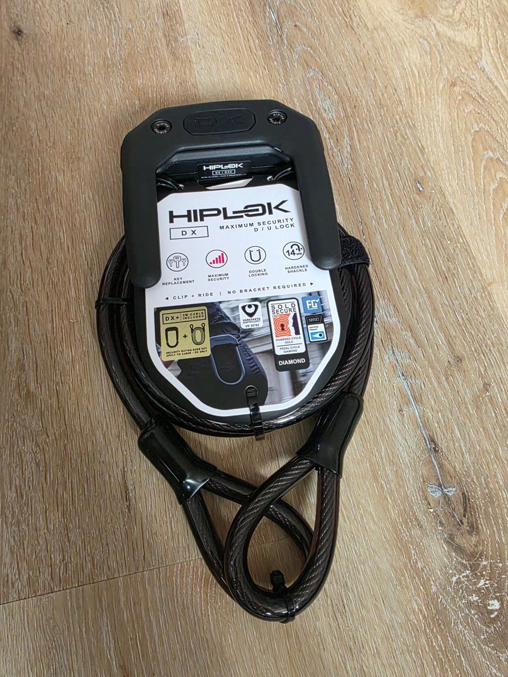 Lucchetti: Hiplok DX Maximum Security D/U-Lock inkl. 2 m Stahlkabel – Usato da Otelfingen venduto da igood