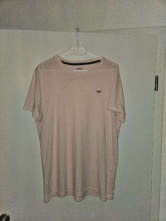 T-shirt Hollister rose pâle, Taille M - parfait pour l'été!