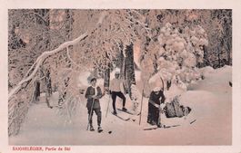 Saignelégier, Partie de Ski, vers 1925