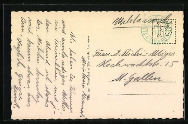 Cartoline postali: Crans sur Sierre, Lac Blanc et Hotel Bea – Usato da Berlin venduto da bartko-reher 1