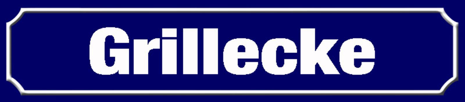 Insegne: Blechschild-GRILLECKE-BLAU - 46 X 10 CM – Nuovo e nell'imballaggio originale da Rupperswil venduto da big-one-sale