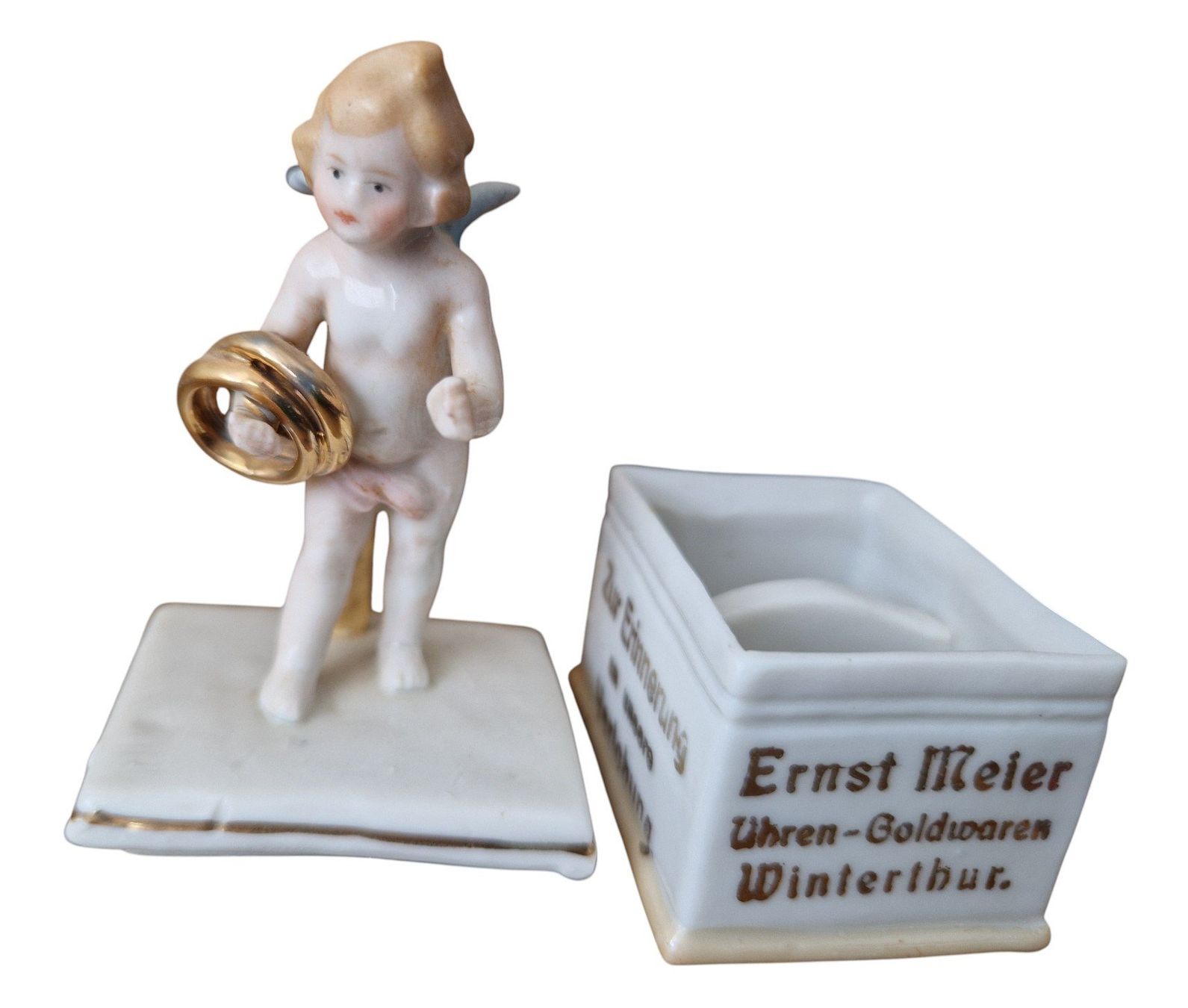 Statuette: antike Ringbox Verlobung – Usato da Mörschwil venduto da antiksalon 1