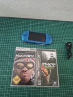 Sony PSP blau mit Spielen Hancock und Splinter Cell