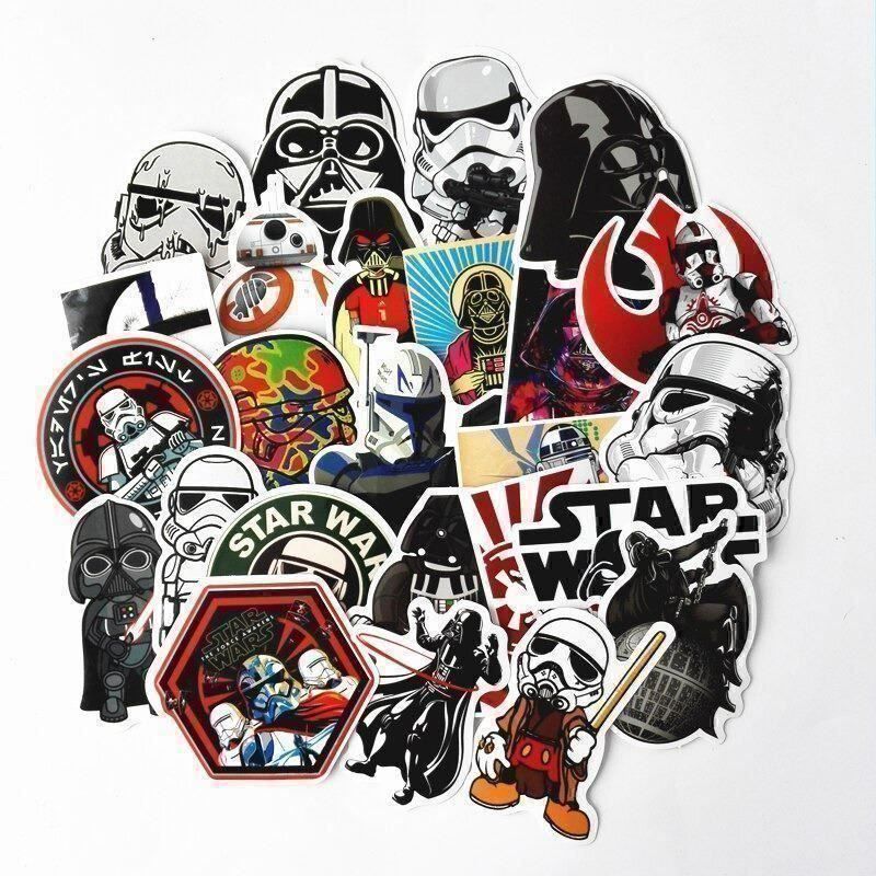 Sticker: 30 STAR WARS STICKER - WASSERFEST - AUFKLEBER – Nuovo e nell'imballaggio originale da Kriens venduto da swissgadget 4