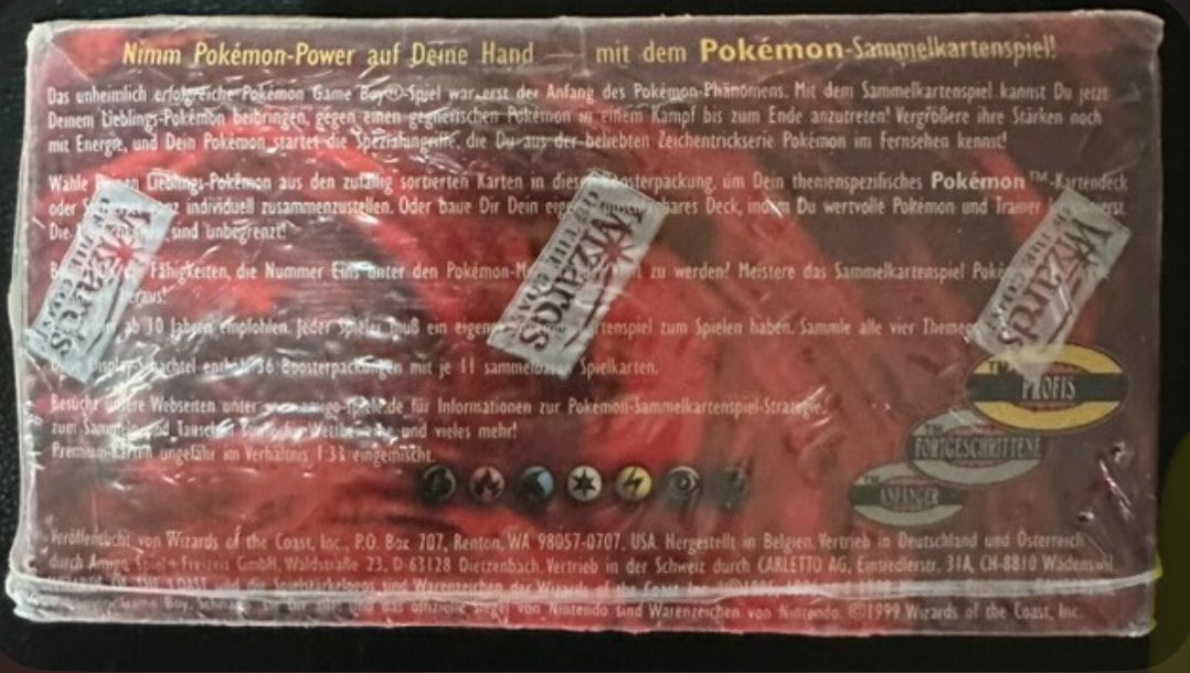 Pokémon Carte collezionabili: Pokemon  Base Set 1st Edition Booster Box German – Nuovo e nell'imballaggio originale da Avry-devant-Pont venduto da Tig08 2