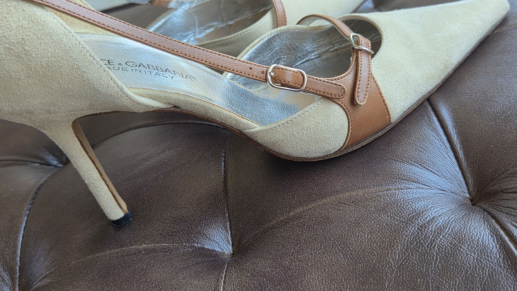 Dolce & Gabbana Scarpe da donna: Pumps Dolce & Gabbana Leder beige Grösse 37.5 – Usato da Kreuzlingen venduto da MeinKleinesAtelier 3