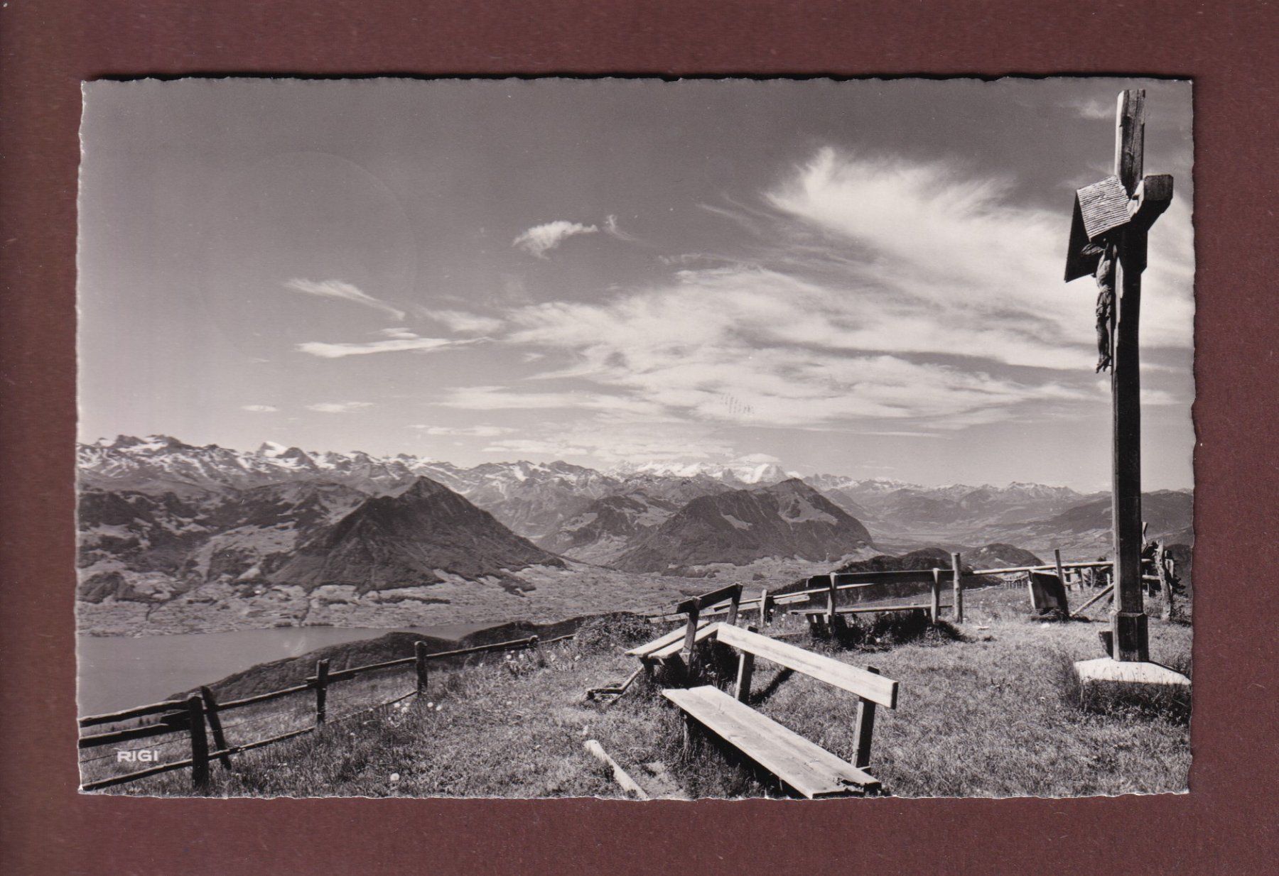 Cartoline postali: RIGI-STAFFELHÖHE - 1955 – Usato da Pully venduto da nicecards-shop