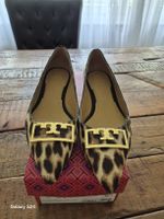 Original Tory Burch Ballerinas Leo-Print Gr. 38 Gigi Pointy