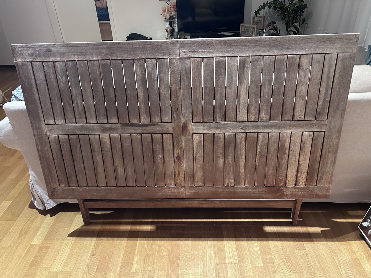 Beliani Set di tavolo e panche: Beliani CENTO Gartentisch + 2 Stühle Akazienholz – Usato da Schliern b. Köniz venduto da den_57hf 1