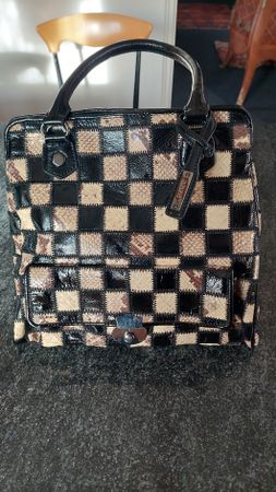 Abro Handtasche, Echtleder Patchwork, Top Zustand!