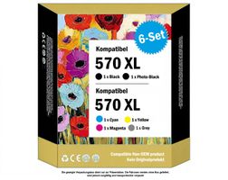 PGI-570 XL CLI-571 XL – Drucker-Patronen kompat. Canon (1x6)