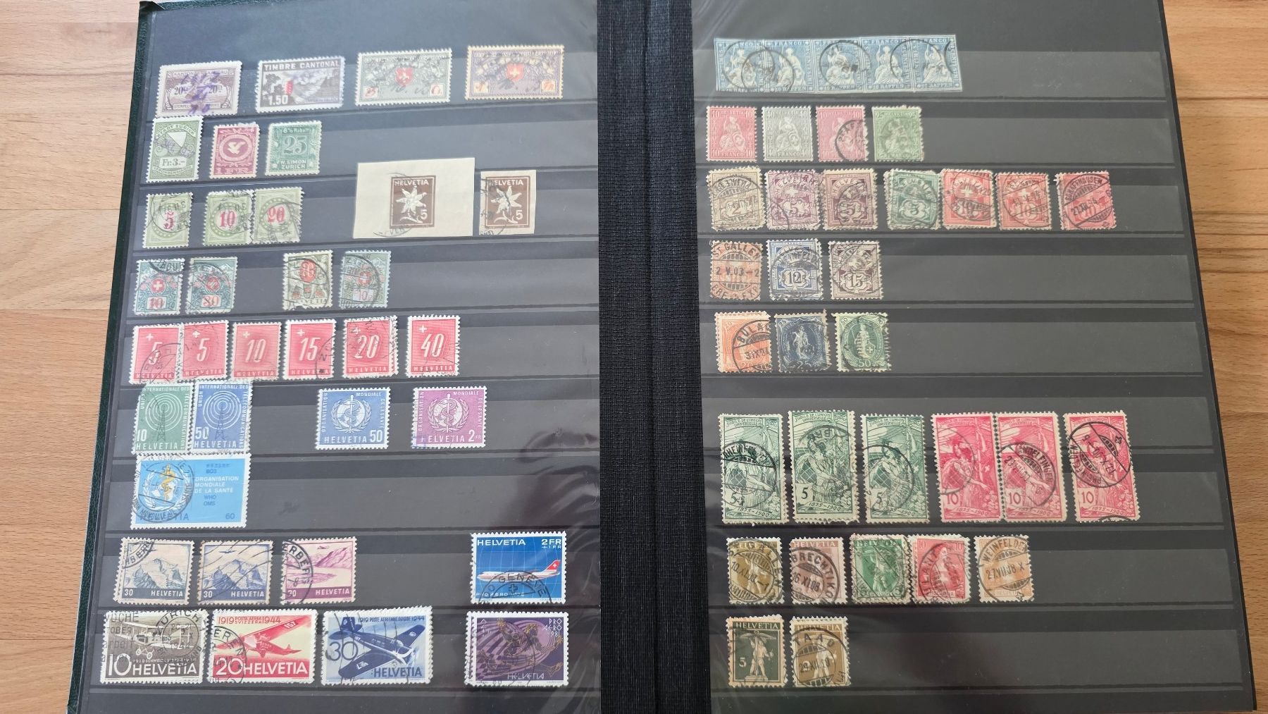 Alle Briefmarken: Briefmarkensammlung Schweiz in 3 Alben – Gebraucht aus Wettswil von Schnuebe 3