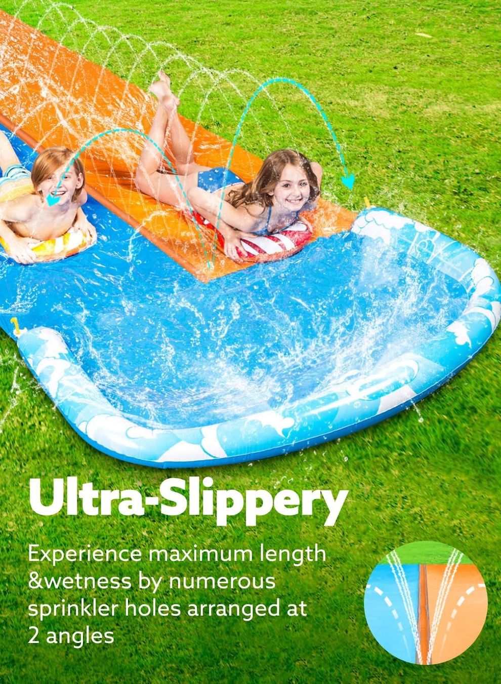 Scivoli: Wasserrutsche 685 cm mit 2 Bodyboards Garten – Nuovo e nell'imballaggio originale da Dietikon venduto da Abverkauf10 3