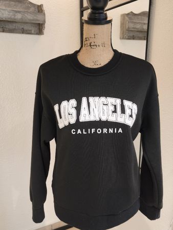Sweatshirt Los Angeles schwarz Grösse S Polyester