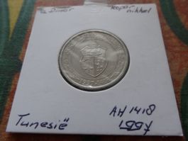 TUNISIE  1/2  Dinar  1997