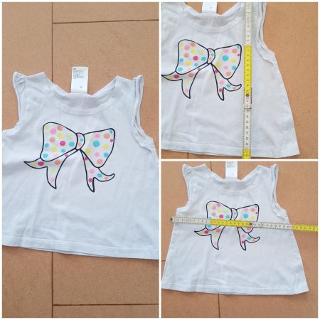 Ärmelloses T-Shirt für Mädchen Grösse 92 von H&M