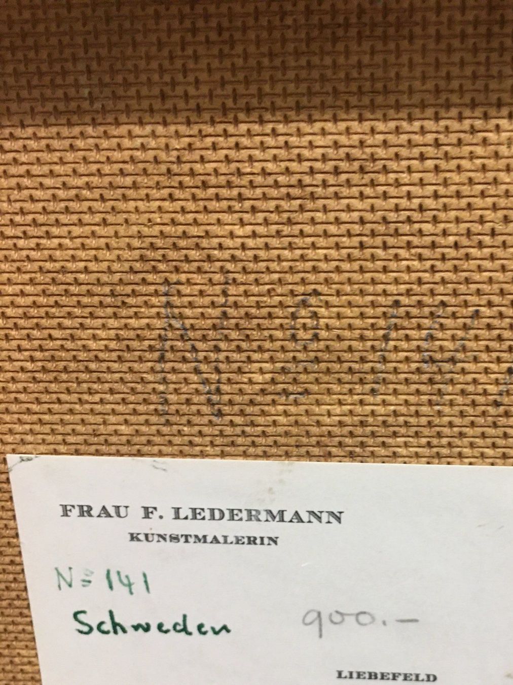 Gemälde: Gemälde sig.Frau F .Ledermann – Gebraucht aus Zürich von Nofelet31 1