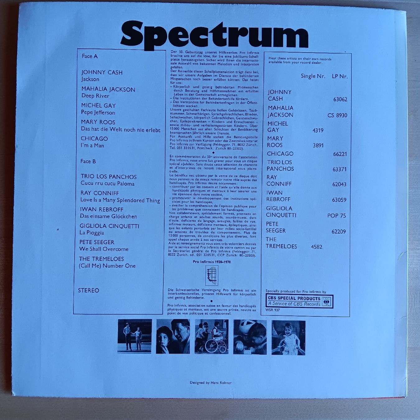 Dischi in vinile: Vinyl Spectrum Pro Infirmis 1970 – Usato da Chur venduto da chr_b2cn 1