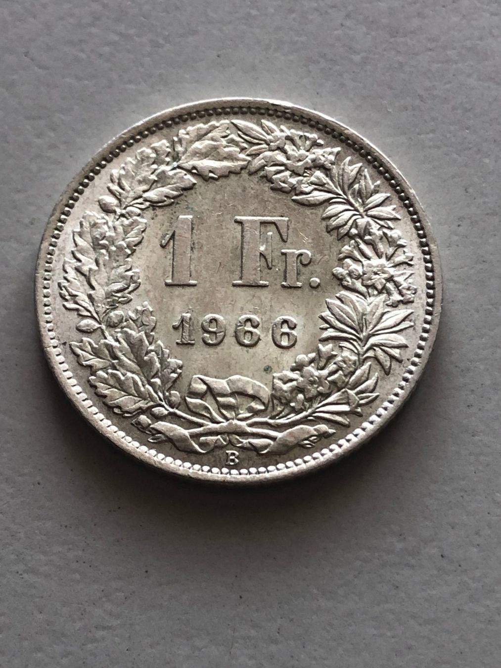 Alle Münzen: 1 Fr. 1966 – Gebraucht aus Schötz von Odpa