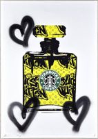 Death NYC Pop Druck Vuitton STARBUCKS Parfum Unikat 1 von 1