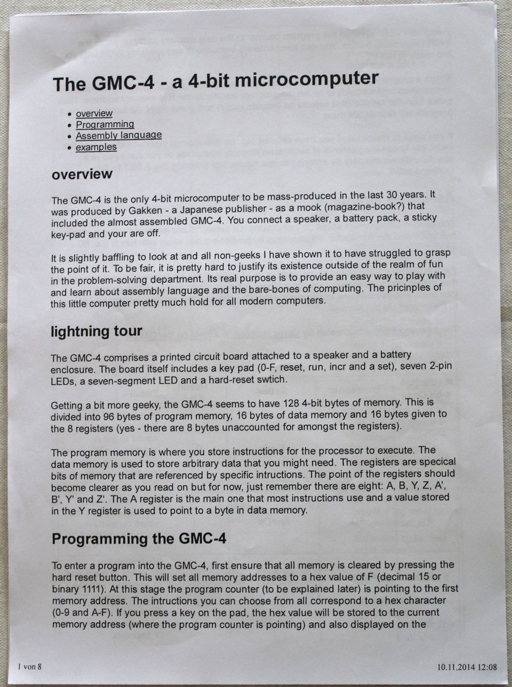 Jeux de construction: Lerncomputer GMC-4 – D'occasion à Steinhausen par hschaefer 9
