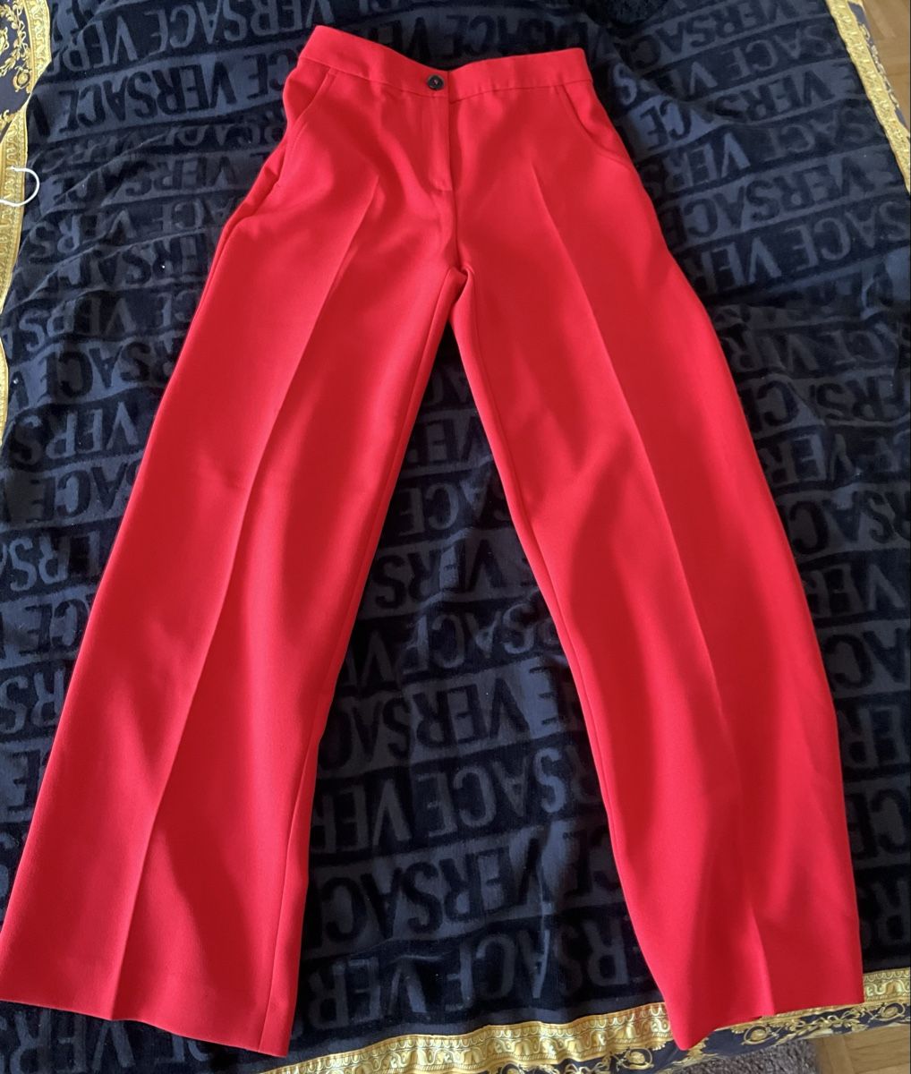Pantaloni: MARCCAIN Wide Leg Hose, Gr. 38, Rot – Nuovo e nell'imballaggio originale da Zürich venduto da thovala 1