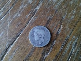 Silbermünze 1 peseta 1899 Spanien Alfonso XIII