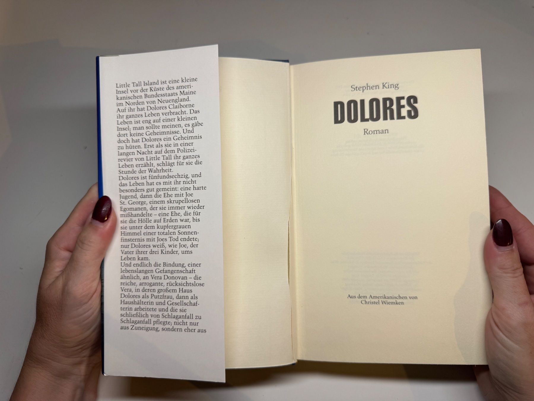 Libri: ROMAN: Stephen King, Solores – Usato da Grosswangen venduto da Deutsche_Romane 2