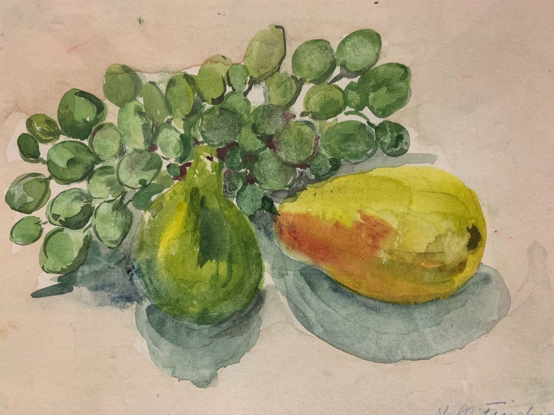 Dipinti: Aquarell Bild Sig.Nelli Friedrich 1988 – Usato da Lanzenhäusern venduto da vic63 1