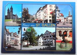 St. Gallen mit Barock-Kathedrale