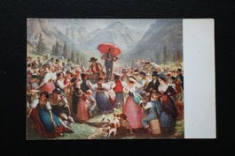 Pro Juventute Postkarte Alpstubete auf Sol 1920 gebraucht