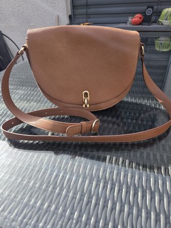 Sac bandoulière Galeries Lafayette marron état neuf