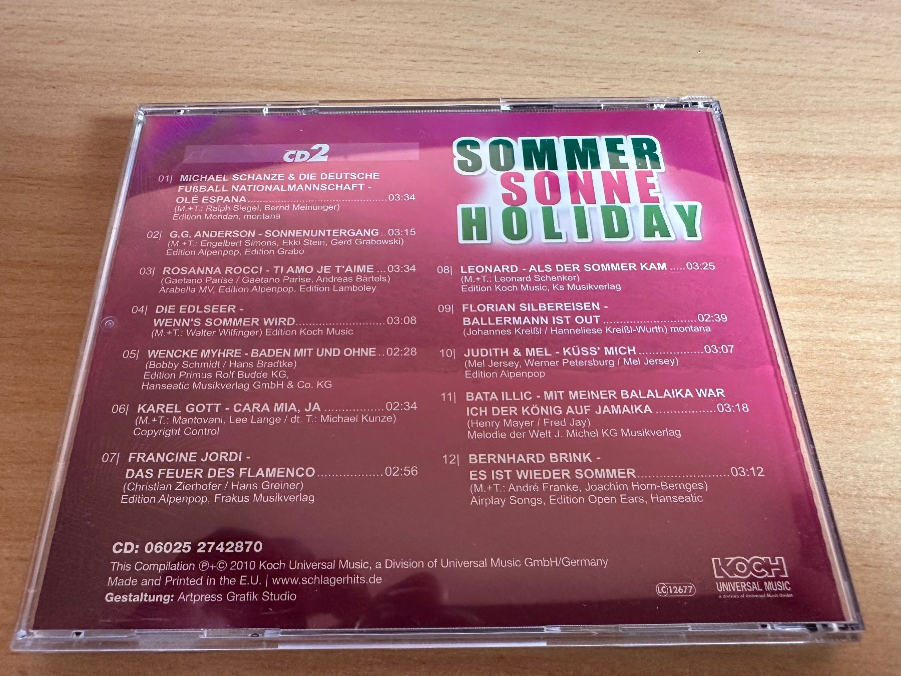 CDs: Sommer Somne Holiday - 3 CD – Gebraucht aus Rikon im Tösstal von Alpenmutz 5