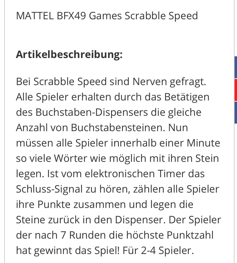 Giochi: Scrabble Speed mit Ton! – Usato da Ehrendingen venduto da tefi02 2