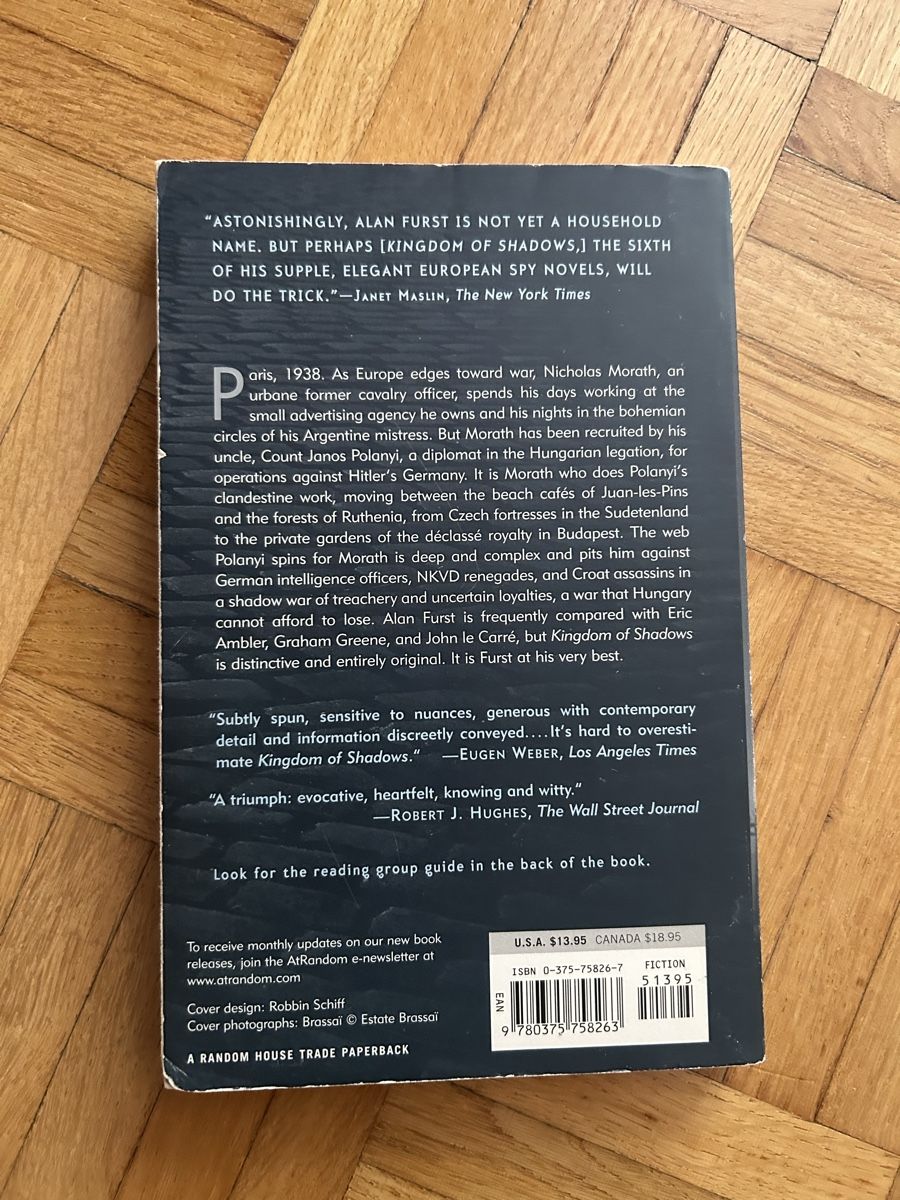 Libri: Alan Furst, kingdom of shadows – Usato da Zürich venduto da fla_qd7x 1