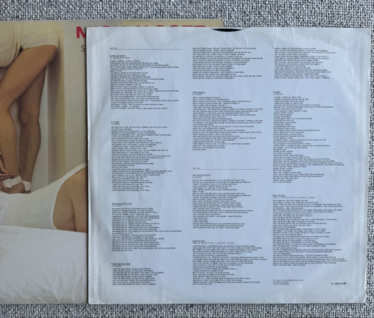 Dischi in vinile: Mick Jagger - She's The Boss - LP -1985 – Usato da Rorbas venduto da BlackstarRecords 2