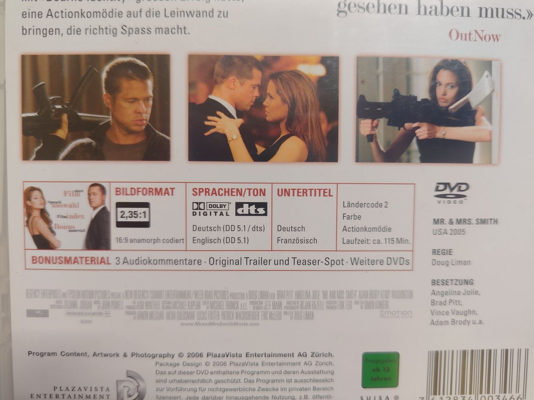 Tutti i DVDs: Mr. & Mrs. Smith – Usato da Liestal venduto da Kratzilla 3