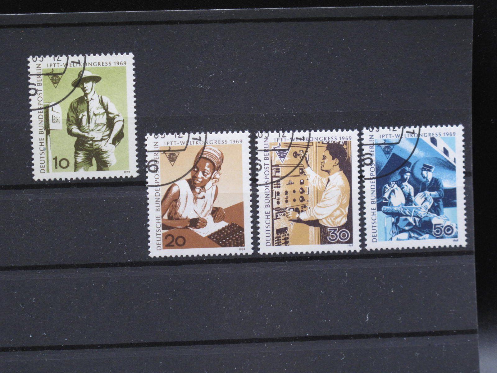 Alle Briefmarken: Berlin 1969 Post Telegraf Kongress gest – Gebraucht aus Wil SG von fva01
