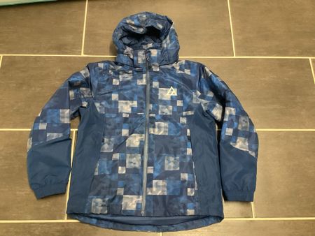 Skijacke Crivit blau kariert Grösse 146/152