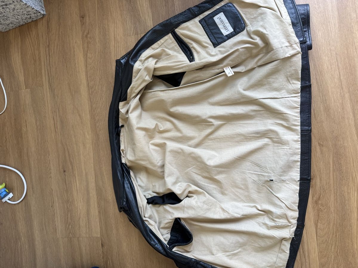 Giacche: Veste en cuir noir – Usato da Lausanne venduto da mat_75vw 2