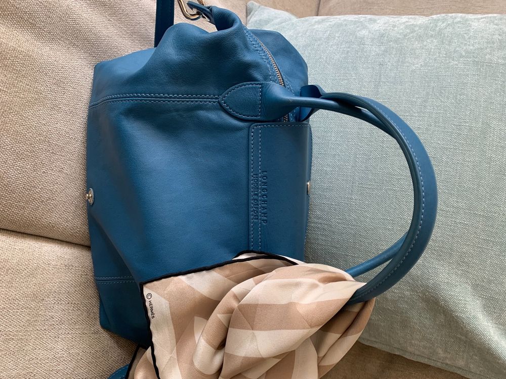 Sac longchamp bleu outlet canard