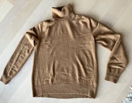 Kaschmir Rollkragenpullover, Gr. M, rehbraun