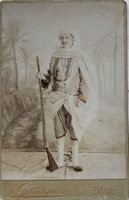 Kabinettfoto J. Garrigues, Tunis, Krieger, Gewehr, Waffe RAR